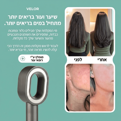 SolHead - ראש מקלחת מסנן לשיקום השיער והעור