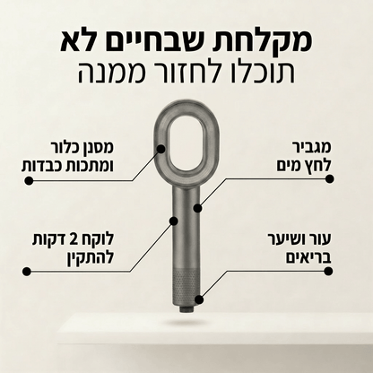 SolHead - ראש מקלחת מסנן לשיקום השיער והעור